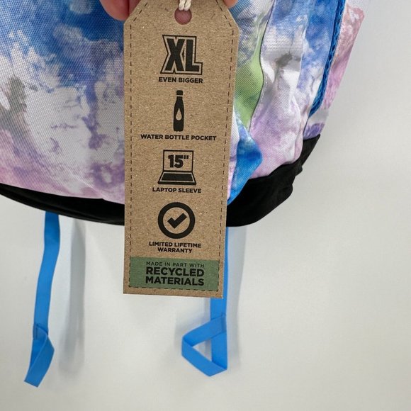 Jansport Cool Student Backpack XL Pastel Tie-Dye Fits 15\